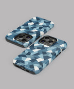 Light blue Camouflage - iPhone Tough Case - Fast shipping - Made in Europe
